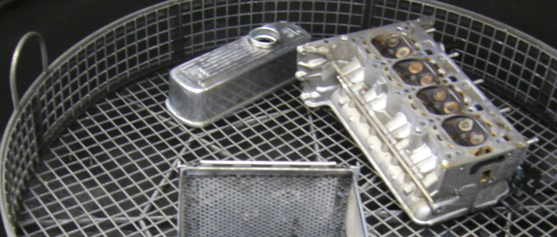 Clean parts courtesy of our Technowash spray washer